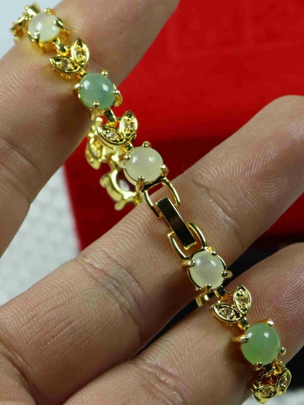 Certified 3 Colours 100% Natural A Jade Jadeite Bead Bracelet